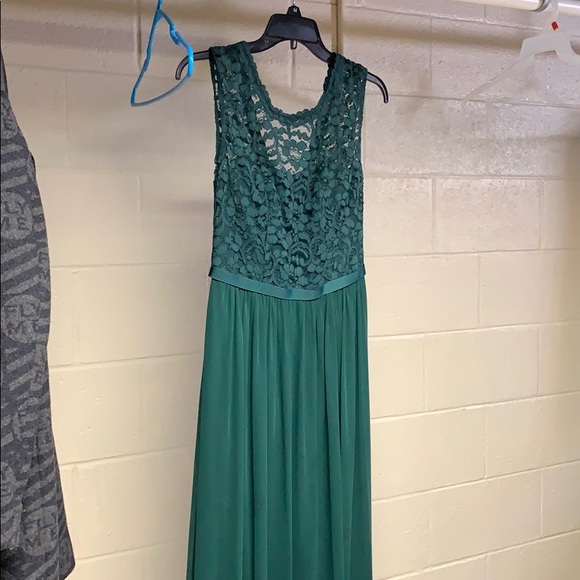 Green David’s bridal bridesmaid dress. - Picture 4 of 6